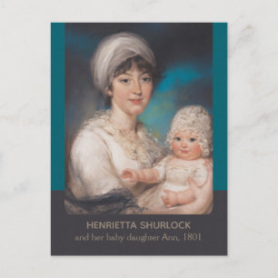 Charming moeder en baby portret door John Russell Briefkaart