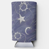 Charming Mystique | Silver Moon Stars Sun Amulet (Voorkant)