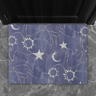 Charming Mystique   Silver Moon Stars Sun Amulet Deurmat
