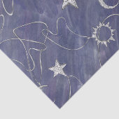 Charming Mystique | Silver Moon Stars Sun Amulet Tissuepapier (Detail)