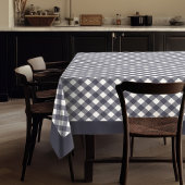 Charming Navy Check Nappe Salle À Manger