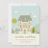 Charming New Home Sweet Home Moving Faire-part (Devant)