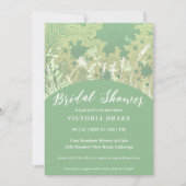 Charming Painage Foliage Bridal Shower Invitation (Devant)