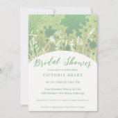 Charming Painage Foliage Bridal Shower Invitation (Devant)