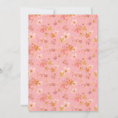 Charming Painal Floral Douche Invitation (Dos)