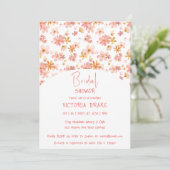 Charming Painal Floral Douche Invitation (Debout devant)