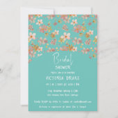 Charming Painal Floral Douche Invitation (Devant)