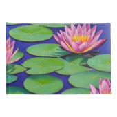 Charming Pink Water Lilies Kussensloop (Achterkant-Rechts)