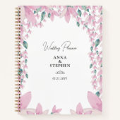 Charming Pink Wisteria Wedding Planner Notitieboek (Voorkant)
