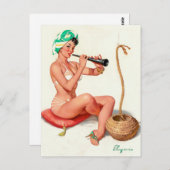 Charming Pinup Briefkaart (Voorkant / Achterkant)