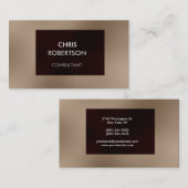 Charming Plain Browny Red Attractive Visitekaartje (Voorkant / Achterkant)