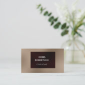 Charming Plain Browny Rouge Carte de visite attray (Debout devant)