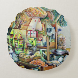 Charming Promises of fine Tekka Center, Singapore Rond Kussen