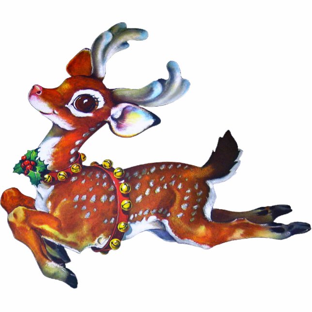Charming Reindeer Fotobeeldje Ornament (Voorkant)