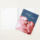 Charming rose Cockatoo amusant Coeur mains Mariage (Devant avec enveloppe)