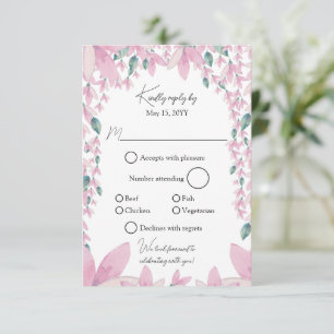 Charming Rose Wisteria RSVP