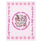 Charming Sakura Bunny Tafelkleed (Voorkant)