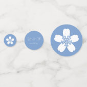 Charming Sakura dans Periwinkle Table Confetti (Devant)