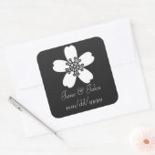 Charming Sakura in Black Sticker (Envelop)