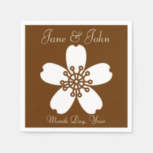 Charming Sakura in Chocolate Napkins Servetten