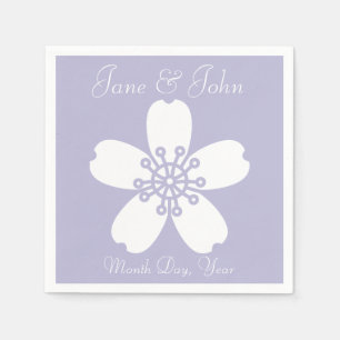 Charming Sakura in Lavender Napkins Servetten