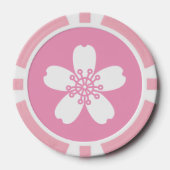 Charming Sakura in Petal Pink Poker Chips (Voorkant)