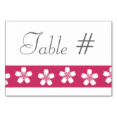 Charming Sakura in Raspberry Table Kaart (Achterkant)