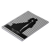 Charming Silhouette Kissing Couple Wedding Notitieboek (Linkerzijde)