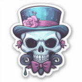 Charming Skull" Sticker (Voorkant)
