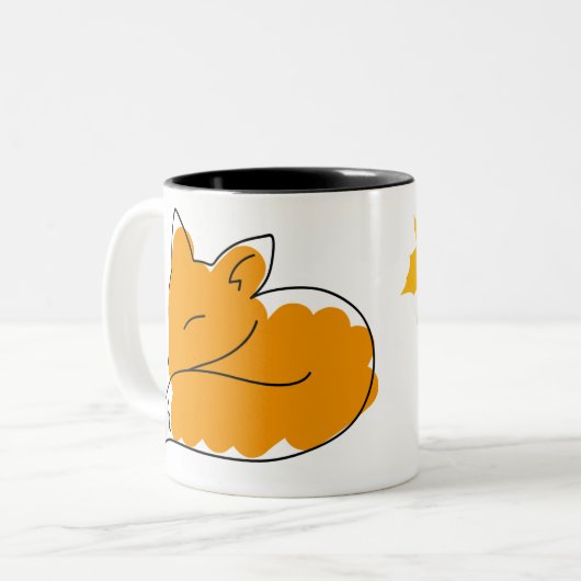 Charming Sleeping Fox Mug (Devant gauche)