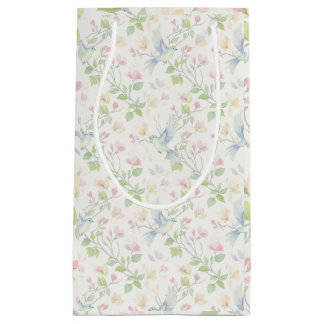 Charming Spring Bird and Floral Klein Cadeauzakje