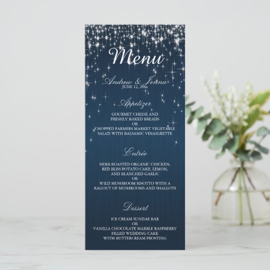 Charming Star Struck Mariage - Menu (Debout devant)