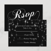 Charming Star Struck Wedding | DIY-kleur RSVP Kaartje (Voorkant / Achterkant)