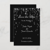 Charming Star Struck Wedding | DIY-kleur Save The Date (Voorkant / Achterkant)
