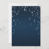 Charming Star Struck Wedding | Navy Blue Kaart (Achterkant)