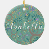 Charming Taurus Zodiac Keramisch Ornament (Achterkant)