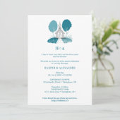 Charming Teal Church Christian Wedding Kaart (Staand voorkant)