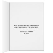 Charming Trendy Joy Red Holiday Foto (Binnen (Rechts))