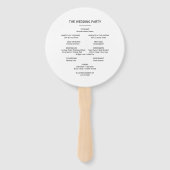 Charming Tropical Floral and Greenery Wedding Handwaaier (Achterkant)