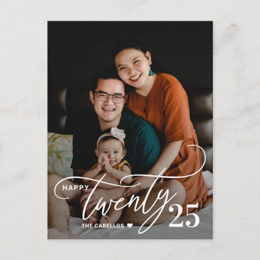 Charming Vingt Joyeux Nouvel An Carte postale (Devant)