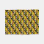 Charming White Bellied Caique Parrot Fleece Deken (Voorkant (Horizontaal))