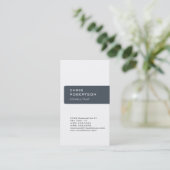 Charming White Grey Attractive Visitekaartje (Staand voorkant)