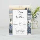 Charming Wildwood Wedding Uitnodiging (Staand voorkant)