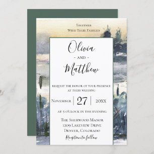 Charming Wildwood Wedding Uitnodiging