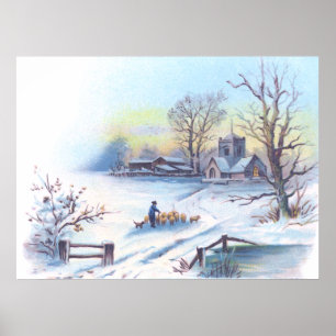 Charming Winter Scene 2 Poster
