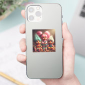 CharmTrolls: stijlvolle telefoonmetgezellen Sticker (Telefoon)