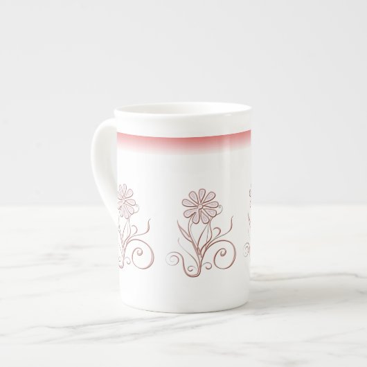 Charmum floral Bone China Mok (Voorkant links)