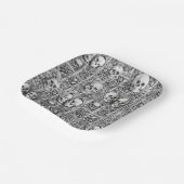 Charnel huis papieren bordje (Gebogen)