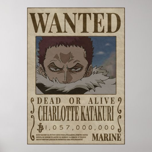 CHAROLETTE KATAKURI One Piece wou Poster (Voorkant)