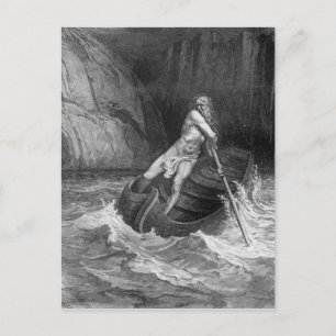 Charon, de Ferryman van de hel Briefkaart